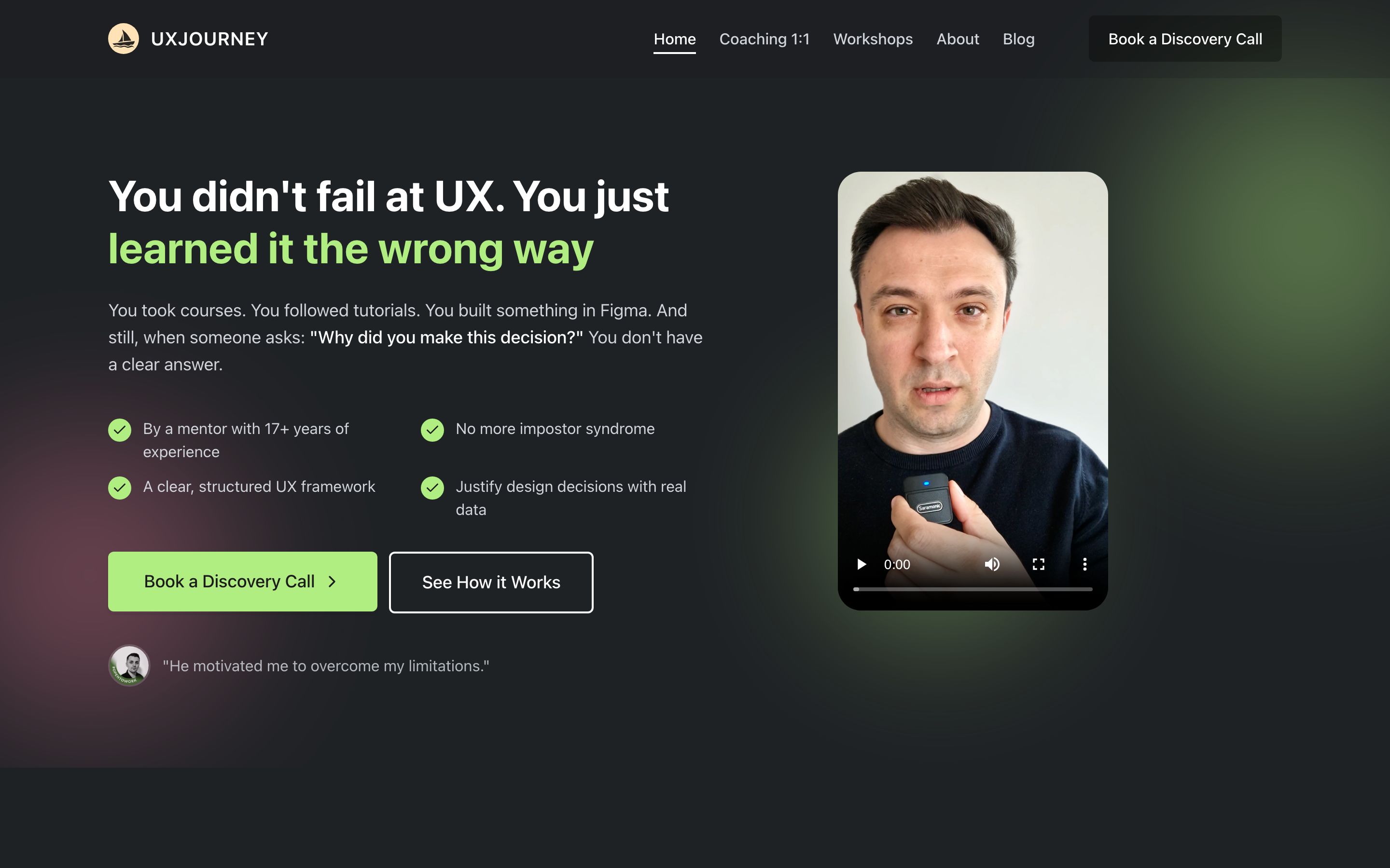 UX Journey preview